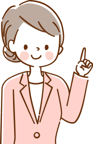案内する女性のイラスト