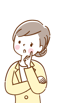 悩む女性のイラスト