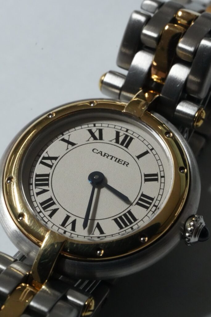 カルティエ　パンテール　修理　文字盤アップ写真