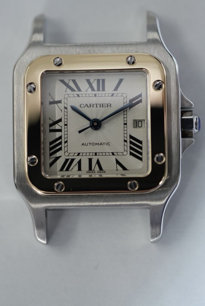 カルティエ　ガルベ　仕上後　ケース正面