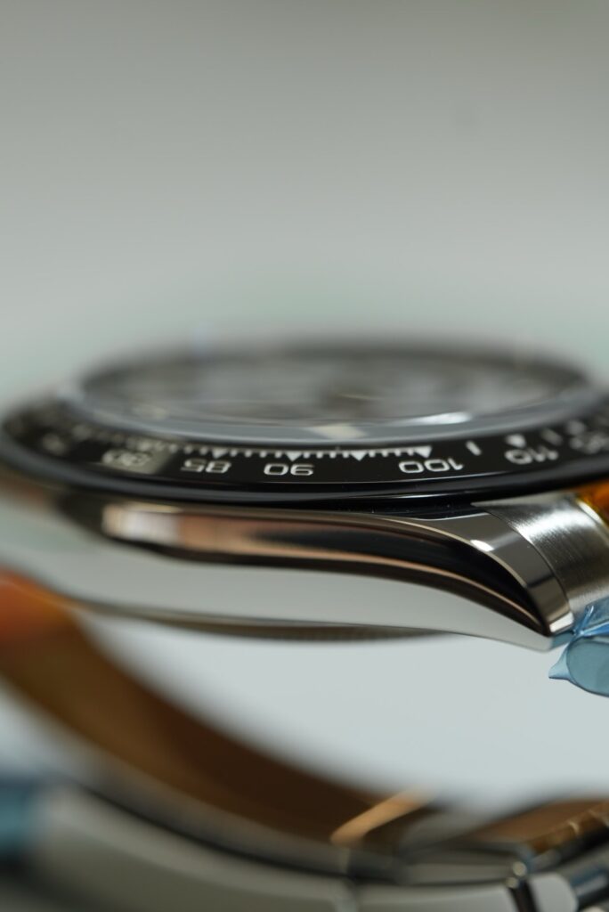 ロレックス　デイトナ　ポリッシング後のケースサイド